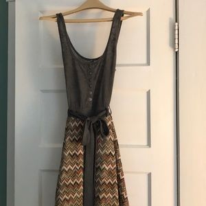 Free people dress, fun zig zag pattern